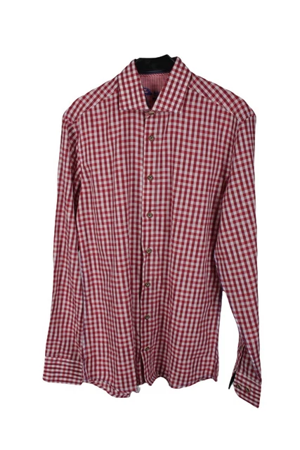Camicia uomo camicia tradizionale taglia S (37/38) rosso-bianco nuova