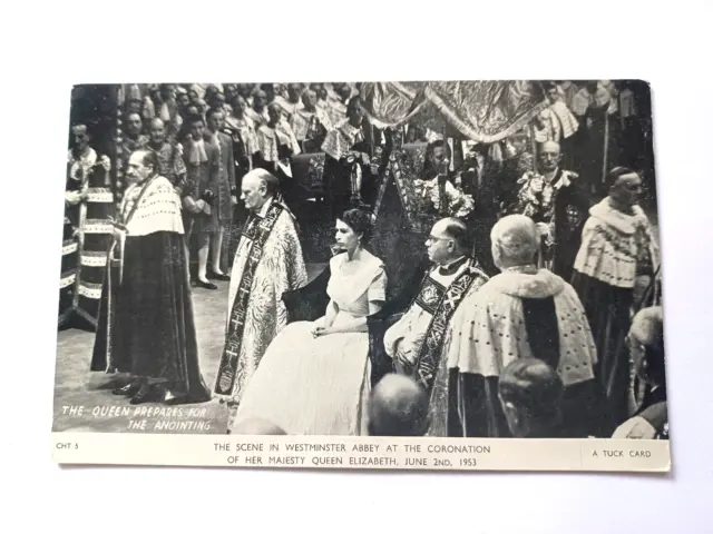 QUEEN ELIZABETH II Coronation 2nd June 1953 Anointing Scene In Westminster Abbey