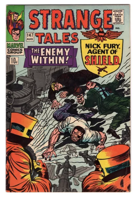 Strange Tales Vol 1 No 147 Aug 1966 (FN/VFN) (7.0) Feat: Dr Strange, Nick Fury