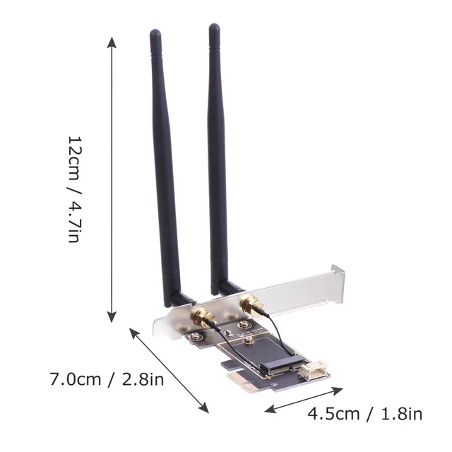 NIC-RISER-KARTE WLAN ADAPTER Für Computer WLAN-Adapter PCIe EUR 19,29 ...