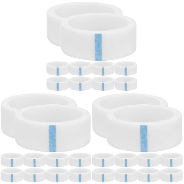 30 rouleaux Roule d'extension des cils adhésifs Bande de cils en tissu non tissé