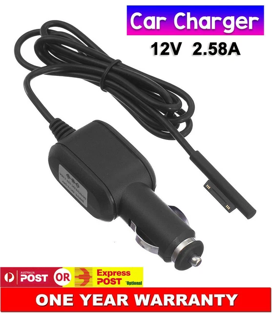 Car Charger Power Supply Adapter 12V Magnetic For Microsoft Surface Pro 4 3 AU