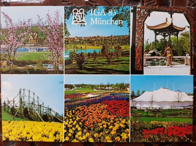 Postkarte 322 gelaufen, München, IGA 83, Ansichtskarte, Sammlung, AK