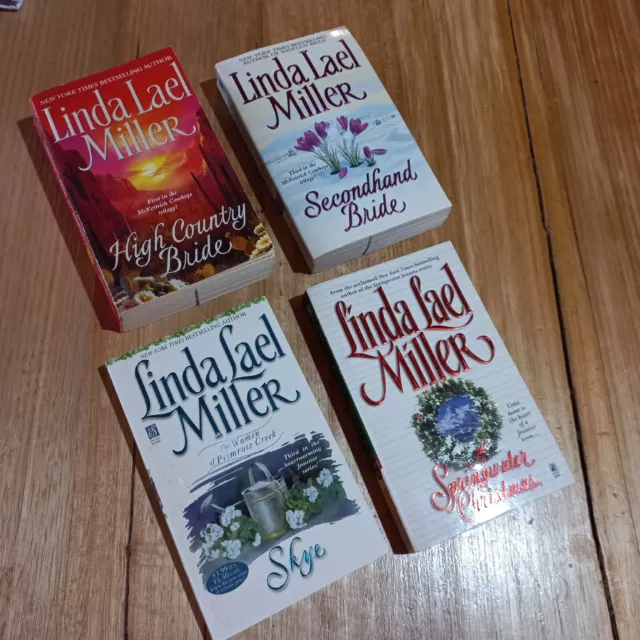 😇 Linda Lael Miller 4 x Book Bundle Small Pbs Romance McKitterick Cowboys Bulk