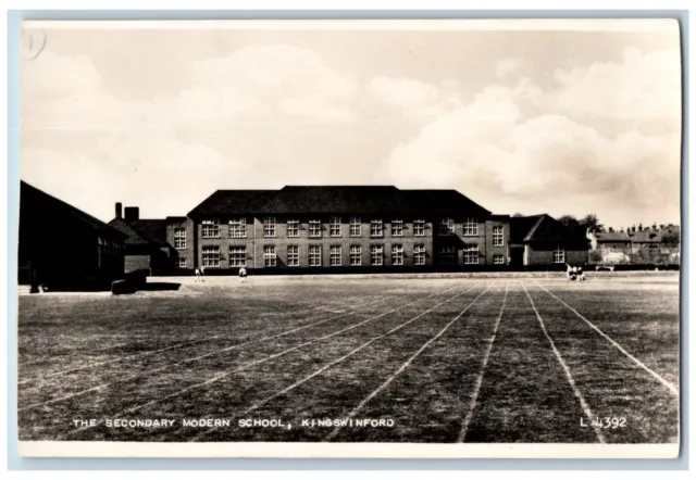 Kingswinford England Postcard The Secondary Modern School c1940's RPPC Photo