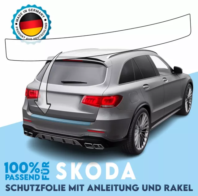 Lackschutzfolie für SKODA Roomster - Kantenschutz Ladekantenschutz transparent