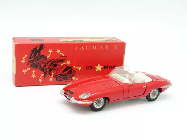 Tekno 1/43 - Jaguar Type E Cabriolet Rouge 926 avec boîte