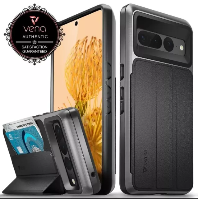 Vena vCommute Leather Wallet Card Magnetic Stand Case for Google Pixel 7