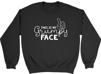 This is my Grumpy Face Boys Girls Kids Childrens Jumper Sweatshirt