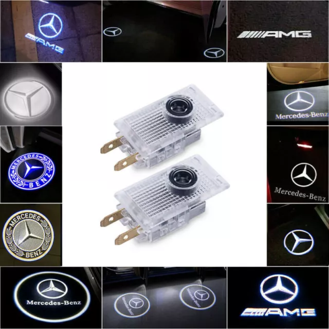 2x LED Projektor 3D Logo Ghost Shadow Licht für Mercedes W210 VIANO VITO W639