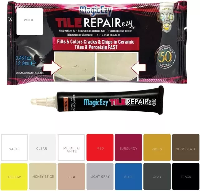 MagicEzy Tile RepairEzy Porcelain Tile Repair Kit Fix Cracked,Chipped Ceramic au