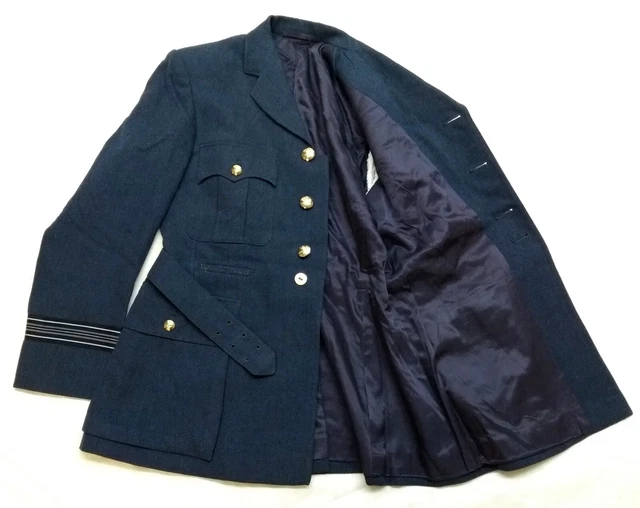 VINTAGE RAF VESTE No1 Robe Escadron Leader Royal Air Force Uniforme EUR ...