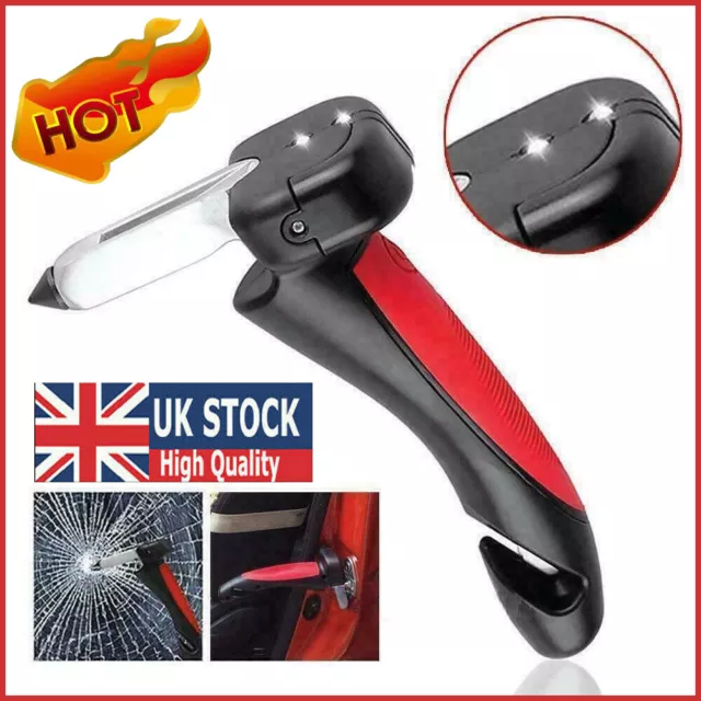 Car Door Handle Disability Elderly Standing Aid Cane & Flashlight Glass Breaker