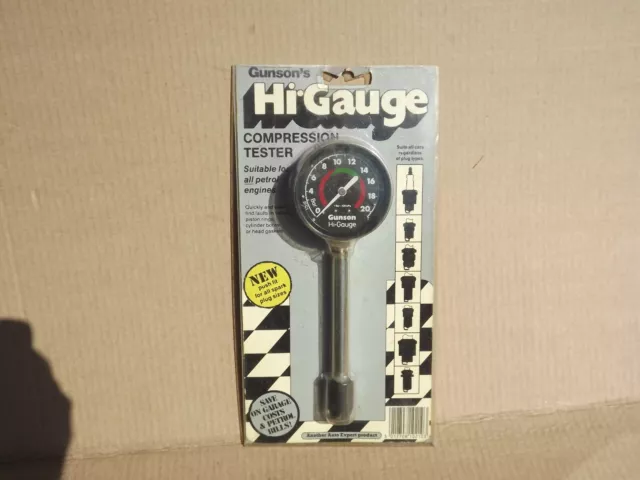 Vintage Gunson Hi-Gauge Kompressionstester Teil Nr. 4102 (T571)