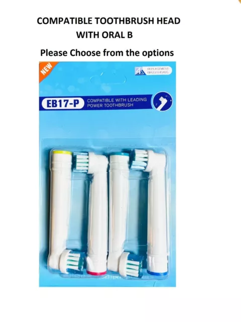 Replacement Electric Toothbrush Heads Compatible With Oral B Braun Toothbrush ..