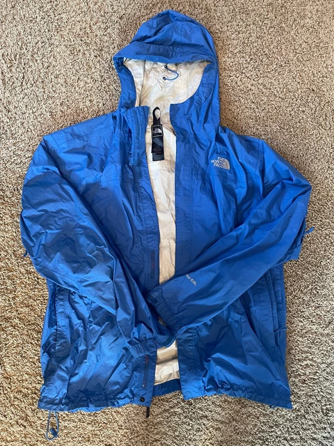 The North Face Blue Hyvent 2.5L Rain Windbreaker Jacket Hooded Size XL The North Face Blue Hyvent 2.5L Rain Windbreaker Jacket Hooded Size XL