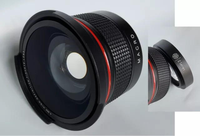 52mm/46mm HD 0.35x Fisheye Lens for Canon Nikon Sony Panasonic Samsung Pentax