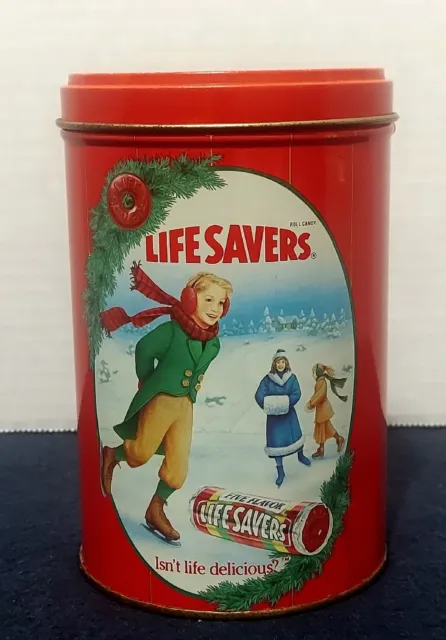 Vintage 1991 Life Savers Limited Edition Christmas Holiday Keepsake Tin