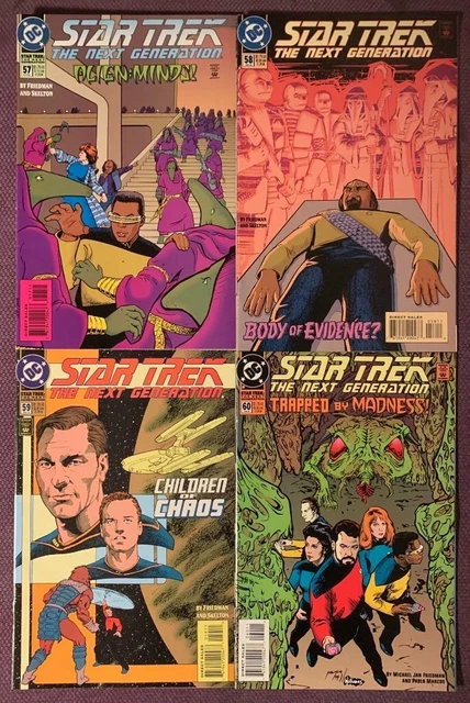 Star Trek The Next Generation #56 to #60 (DC 1994) 4 x issues.