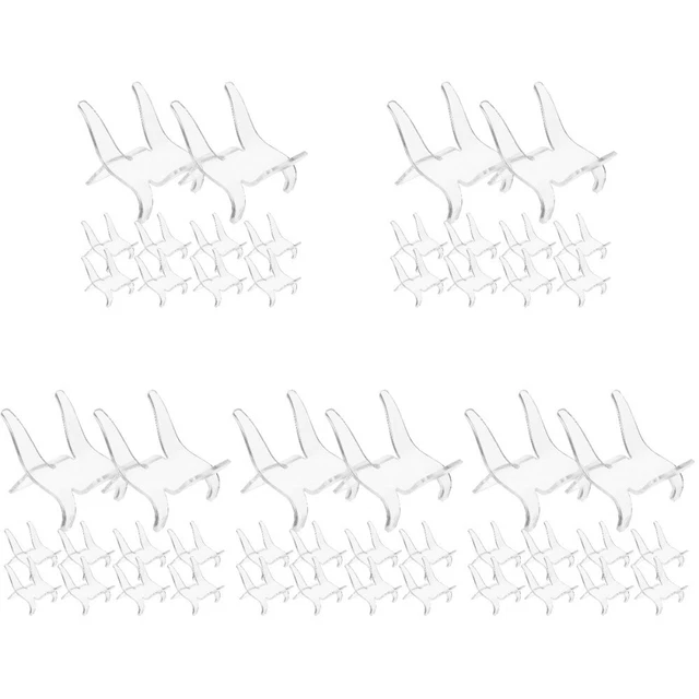 50 pezzi di display acrilico stand Stipesmens Stones Visualizza cavalletteri di