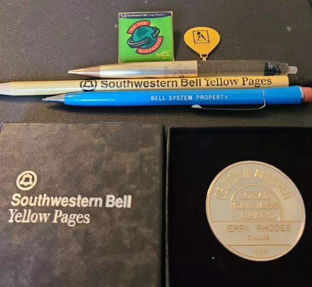 Southwestern Bell SBC LOT Award Pencils Pin Telephone Memorabilia