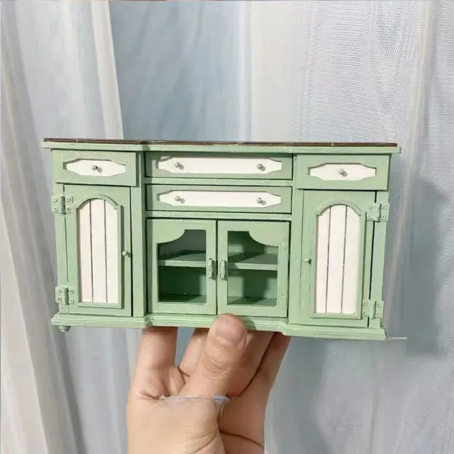 Maßstab 1:12 Puppenhaus Miniatur Unvollendet Schrank Sideboard Küche Holz Möbel