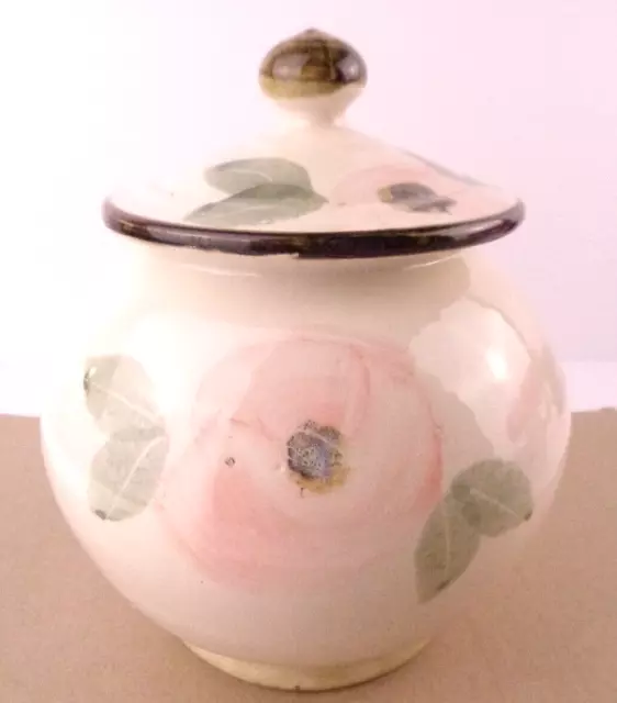 Vintage ROBERT GORDON Australian Pottery Orchard Blossom Medium Canister & Lid