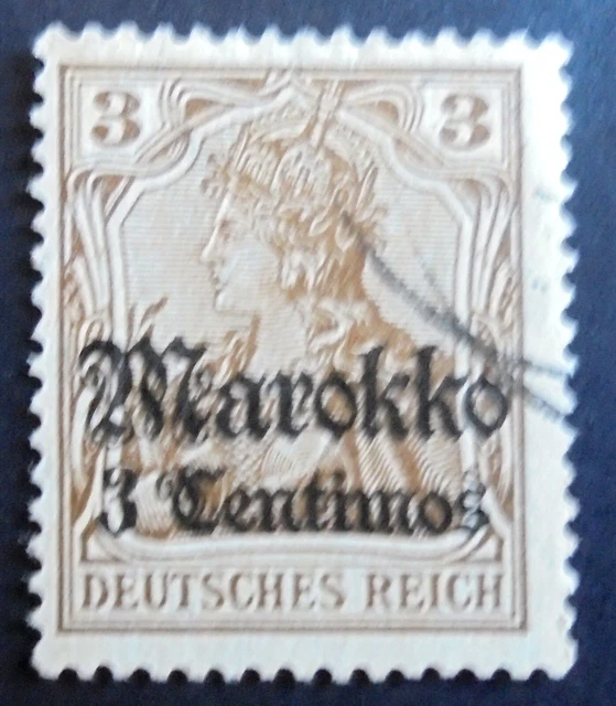 Deutsche Ausl.Postämt. Marokko Mi.Nr. 46 gest.
