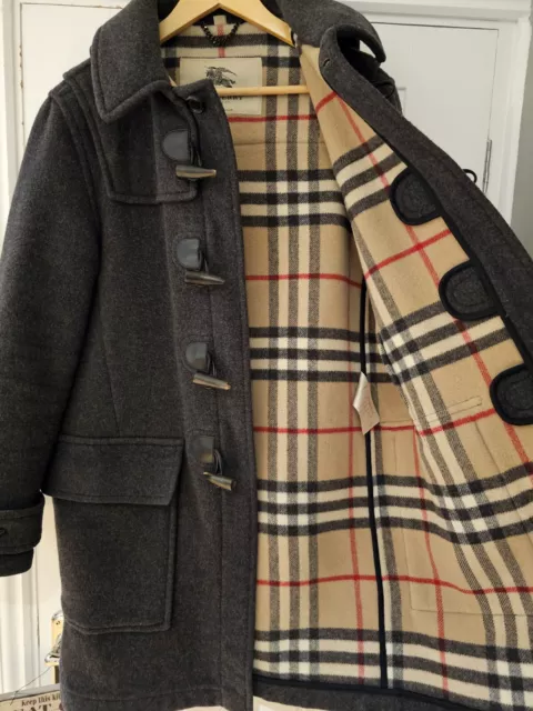 Burberry Mens Grey Duffle coat. Size 48 / Medium Rrp £1400. Burberry Prorsum