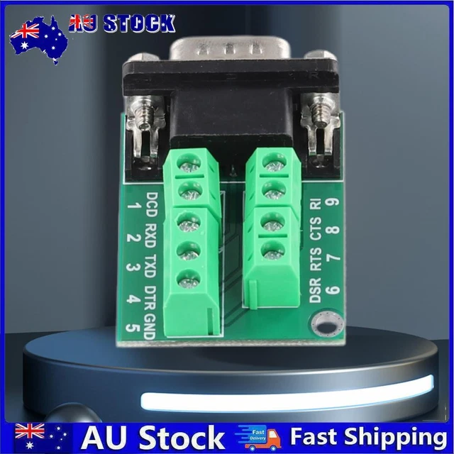 D-SUB 9 PIN Solderless Connectors DB9 RS232 Serial To Terminal Serial ...