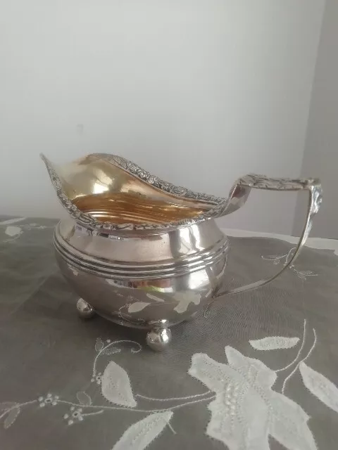 Pot A Lait En Argent Avec Interieur Vermeil