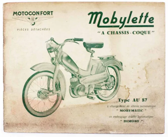 Catalogue vers 1965  MOTOCONFORT - MOBYLETTE Type AU 87
