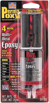 Permatex 4 Minute Multi-Metal Epoxy 0.84 Oz 84109 - 59-9224