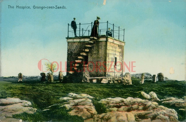 Grange Over Sands The Hospice Printed Postcard unposted with message Local Publ