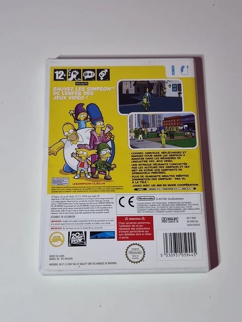 Jeu Wii - Les Simpson Le Jeu - Version Complète Avec Boîtier Et Instructions - Bon État