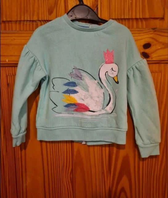 Girls M&S Adaptive Easy Dressing Sweatshirt Age 4-5