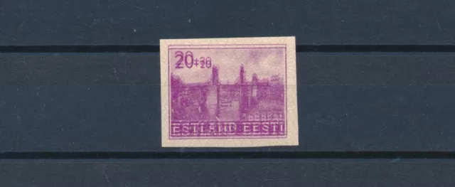 Estland 20 Kop Aufbau 1941** ungez Doppeldruck Michel 5 U DD geprüft (S19746)