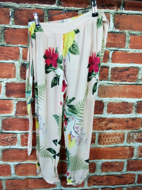 Cravatta Ragazza Zara Bambina Età 8 Rosa Mix Floreale Vita Pantaloni Estivi Freschi 128Cm