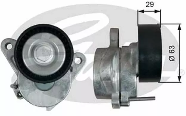 GATES Galet tendeur (courroie d'accessoire) pour VOLKSWAGEN GOLF PASSAT T39292