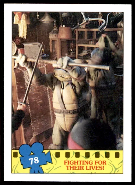 TMNT Topps Movie Cards (1990) Fighting for Their Lives! No. 78