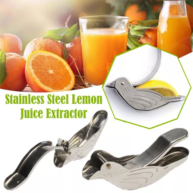 Prensa de limón Prensa manual Acero inoxidable Jugo de fruta Extractor Herramientas de cocina 🙂