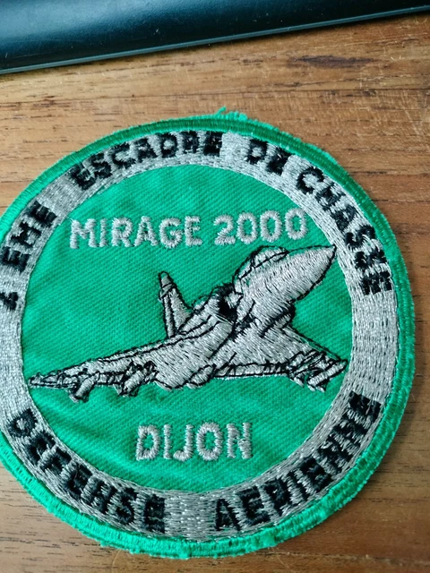 Ecusson Pilotage Américain Patch Brodé Mirage 2000 - Thermocollant 10x7.5cm - Pour Vêtements, Casquettes - Style Aviation Militaire Décoration Militaire