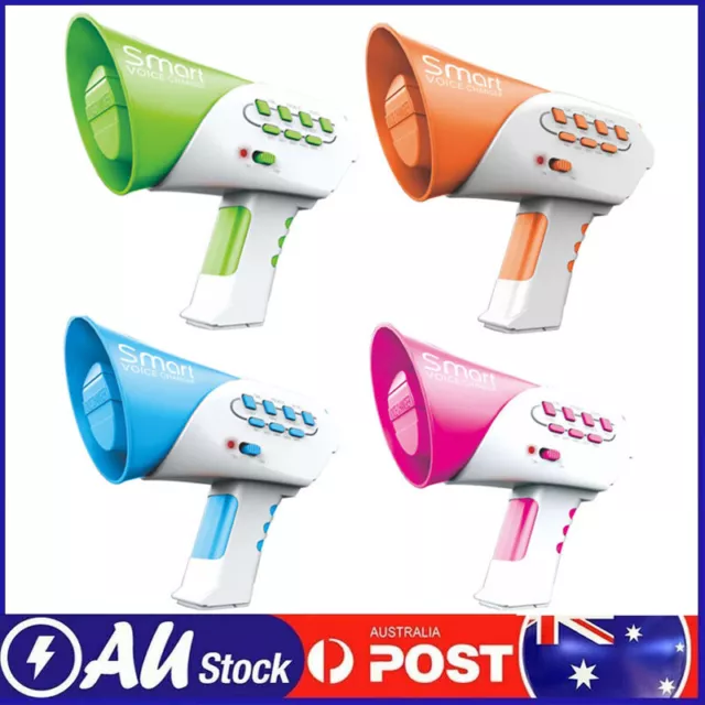 LED Voice Changer Robot Megaphone Amplifier-12 Sound Effects Kids Boys Toy Gifts