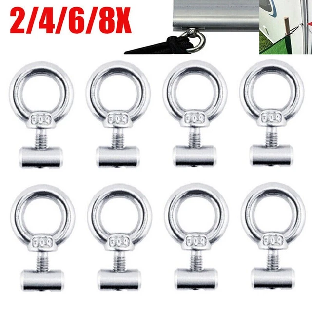 2/4/6/8*-Stainless Steel Awning Rail Stoppers Stops Motorhome Campervan Caravan