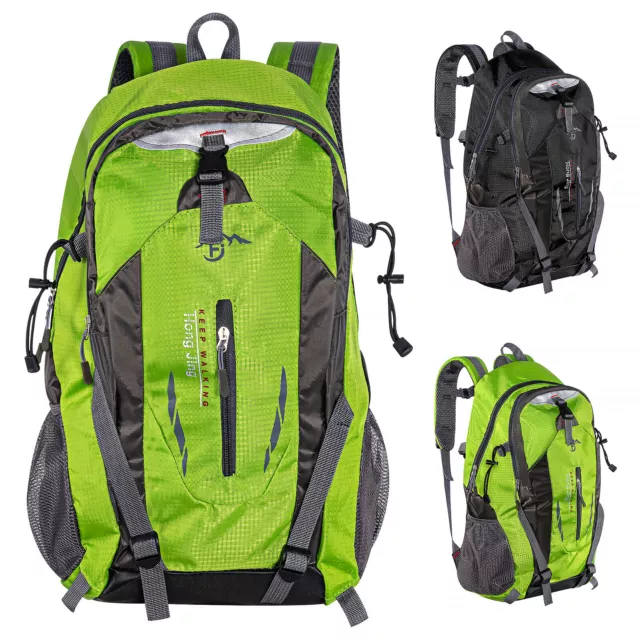 30L Men Women Outdoor Waterproof Hiking Rucksack Camping Bag Travel Backpack
