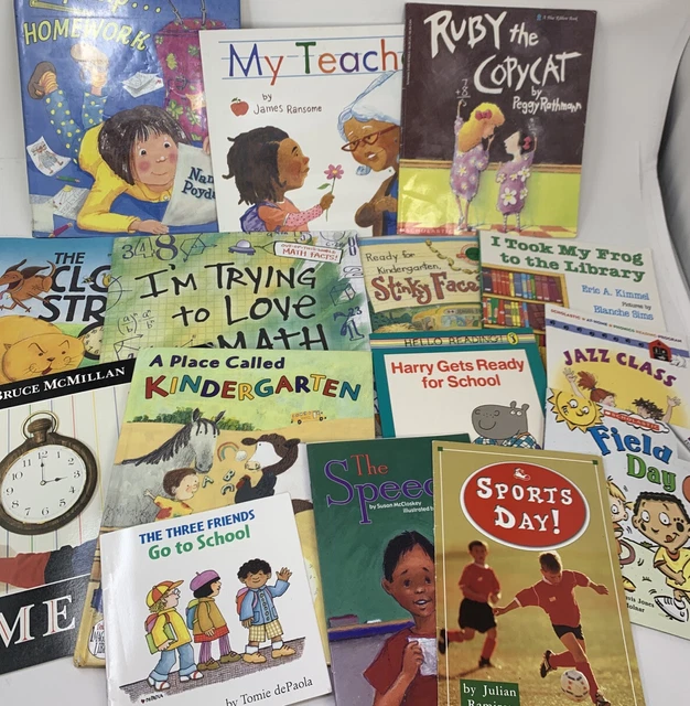 CHILDREN PICTURE BOOK Lot Of 15 Starting School Kindergarten Kids