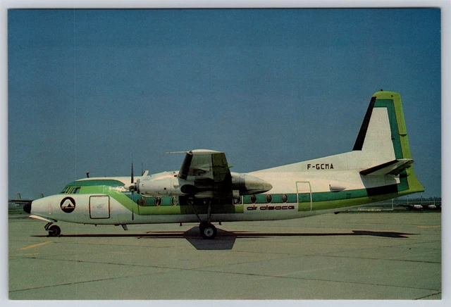 Airplane Postcard Air Alsace Airlines Fokker F27 Friendship 200 CF8
