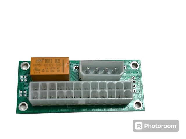 Power Riser Connectors RISER CONNECTOR ADD2PSU ATX 24Pin to 4P/SATA Dual PSU Power Supply Sync ...