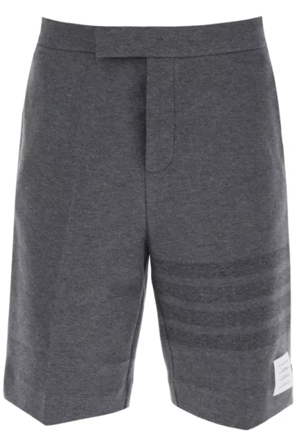 NEW Thom browne shorts with 4-bar motif MJQ159A06772 MED GREY AUTHENTIC NWT