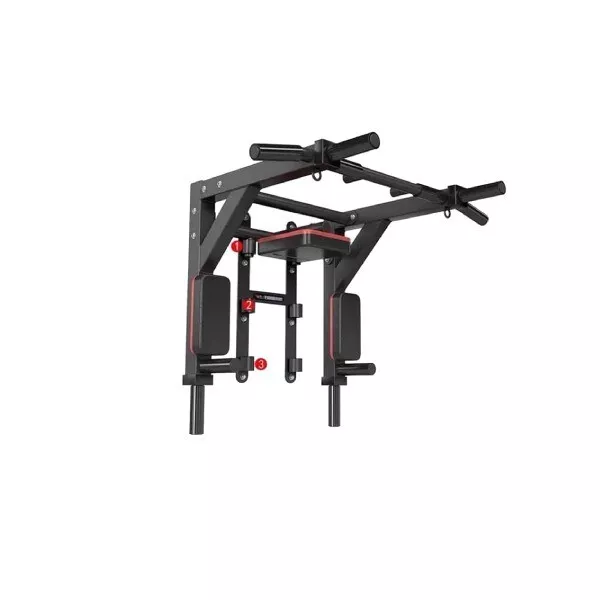 HAKENO Multifunctional Pull-Up Bar for Wall Mounting Dip Station 2 in 1 - S94